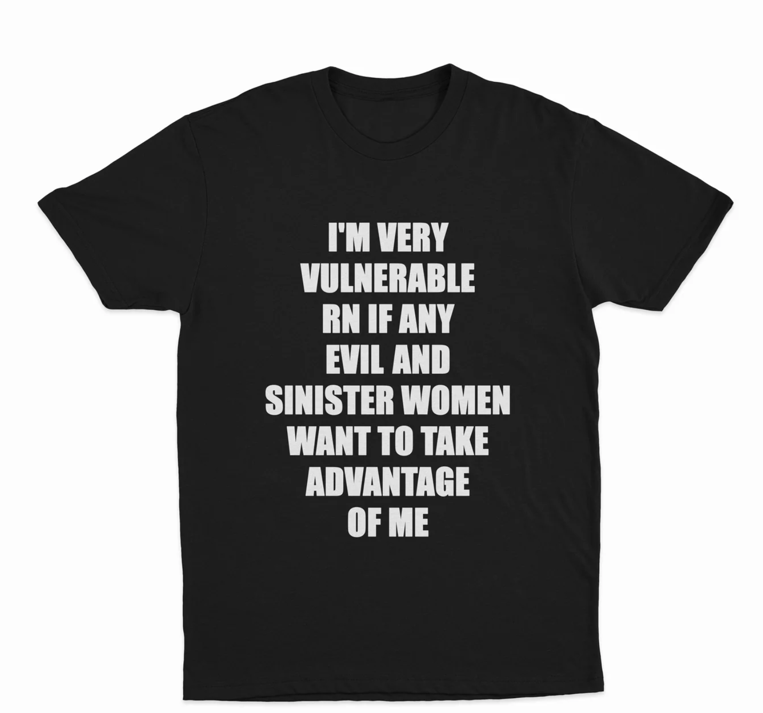 I'm Very Vulnerable Rn If Any Evil And Sinister Women Want To Take Advantage Of Me T-Shirt