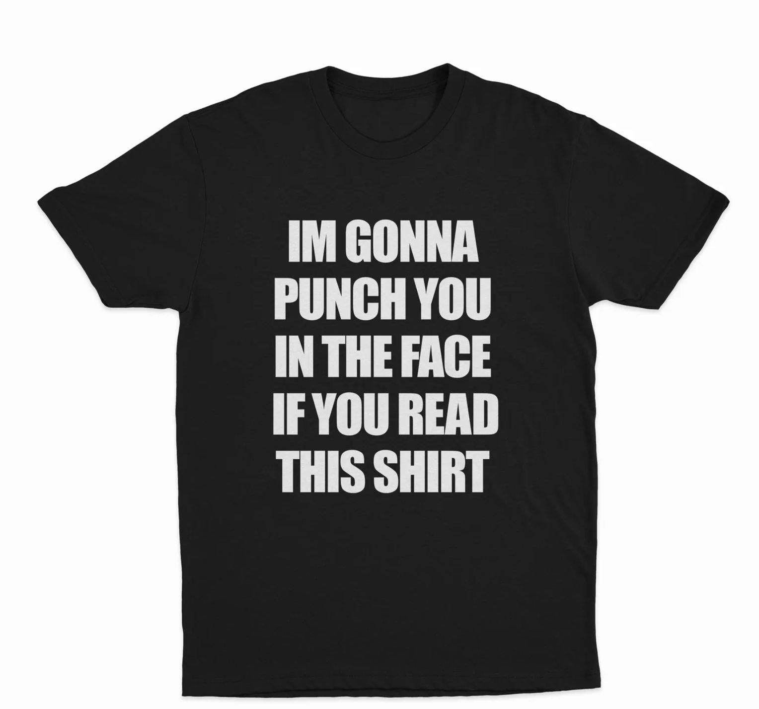 I'm Gonna Punch You In The Face If You Read This Shirt T-Shirt