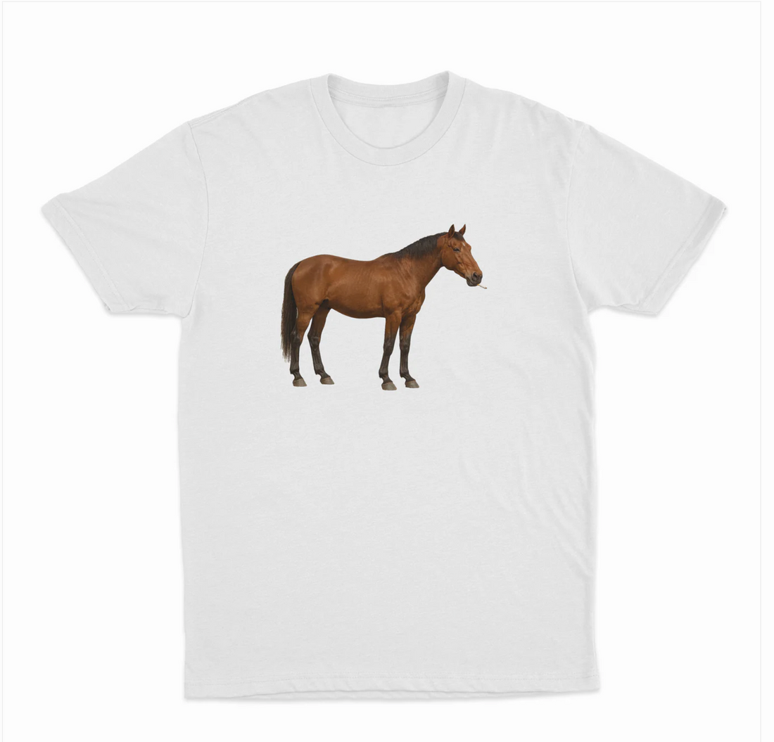 Horse Smoking Cigarette T-Shirt